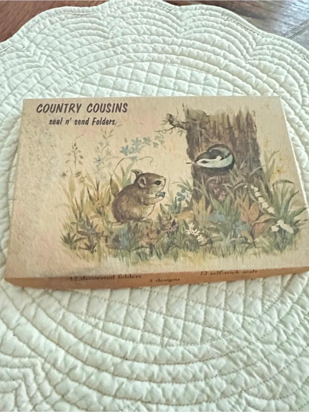Vintage Country Cousins cards lot of 4 w/box
